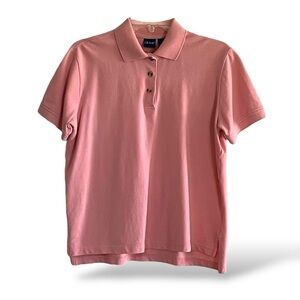 Vintage 80s Izod Soft Pink 100% Cotton Tennis Golf Preppy Yuppie Rad Polo Shirt